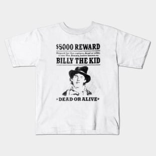 Billy The Kid - newspaper style Kids T-Shirt